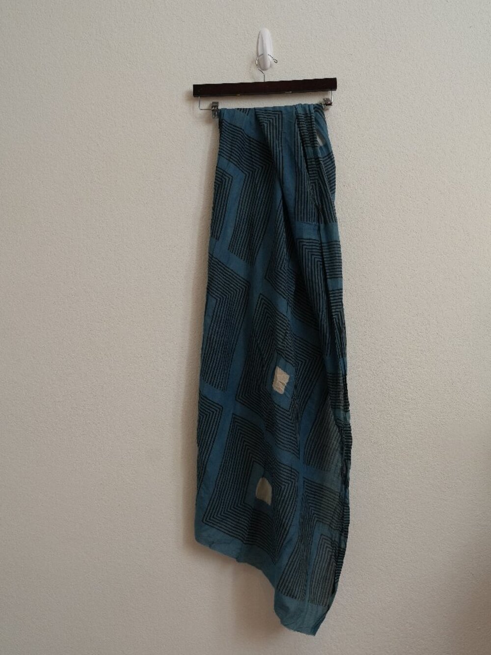 Block Shop Indigo Cotton Scarf